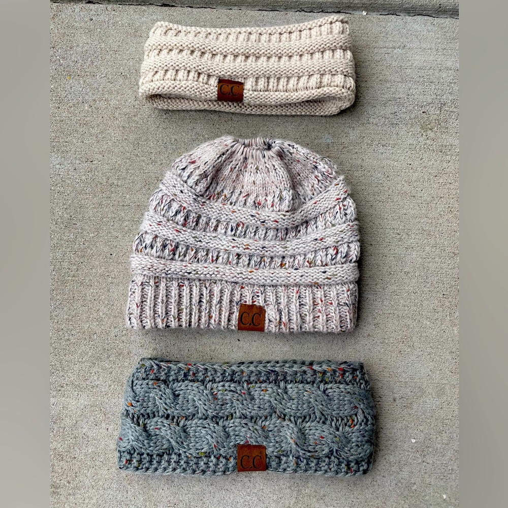C.C headbands and beanie